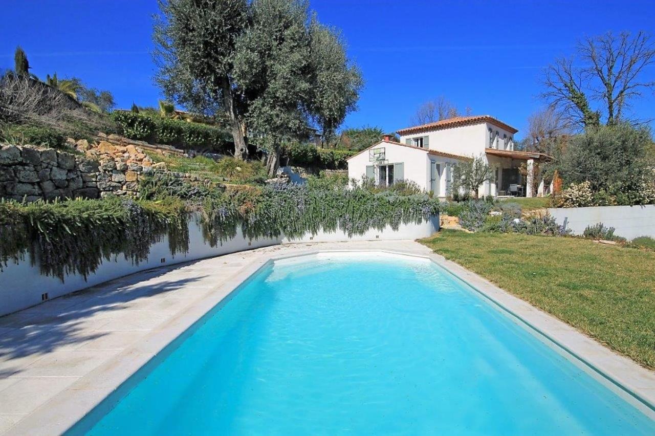 Cote D'Azur, Villa New Gold Dream With Heated And Privat Pool, Sea View Le Rouret Ngoại thất bức ảnh
